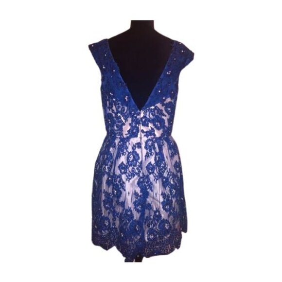 Luxury Designer Couture Glamour Runway Lace Evening Cocktail Prom Party Dress NW - Picture 5 of 16